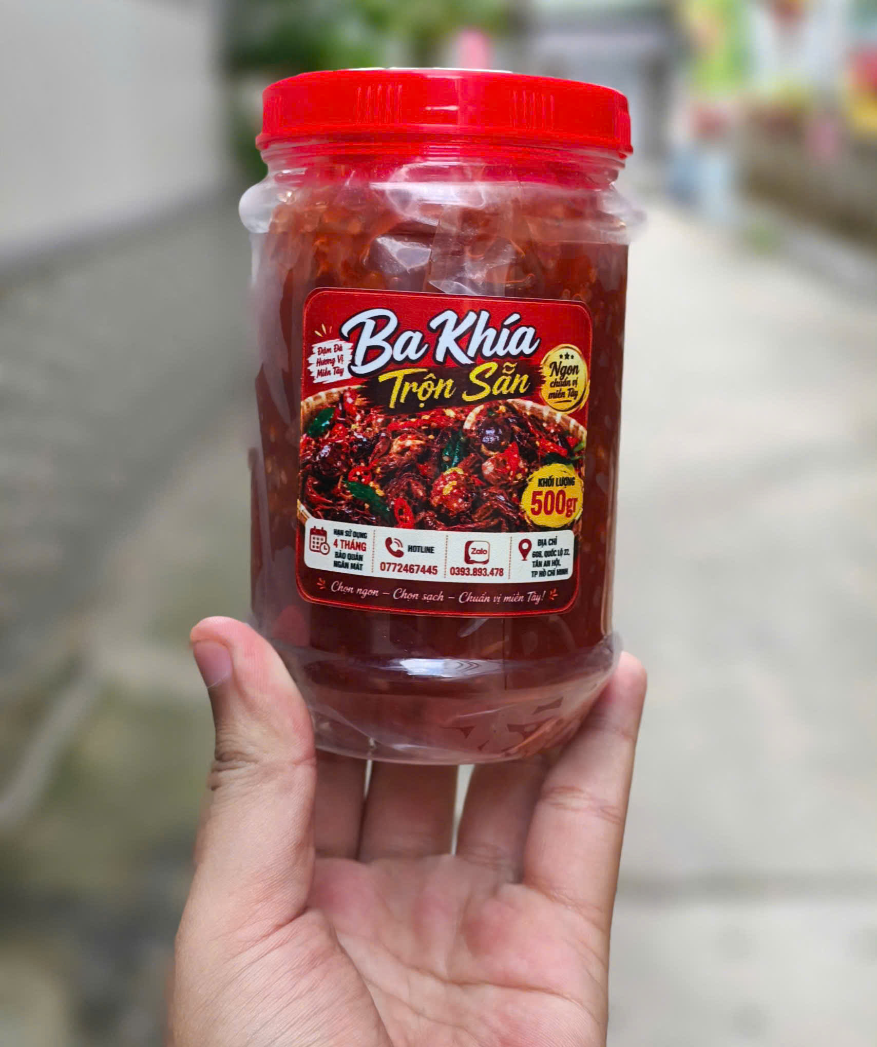 Ba Khía Trộn Sẵn Miền Tây Đậm Đà Chuẩn Vị – Hũ 500gr Ăn Liền Tiện Lợi