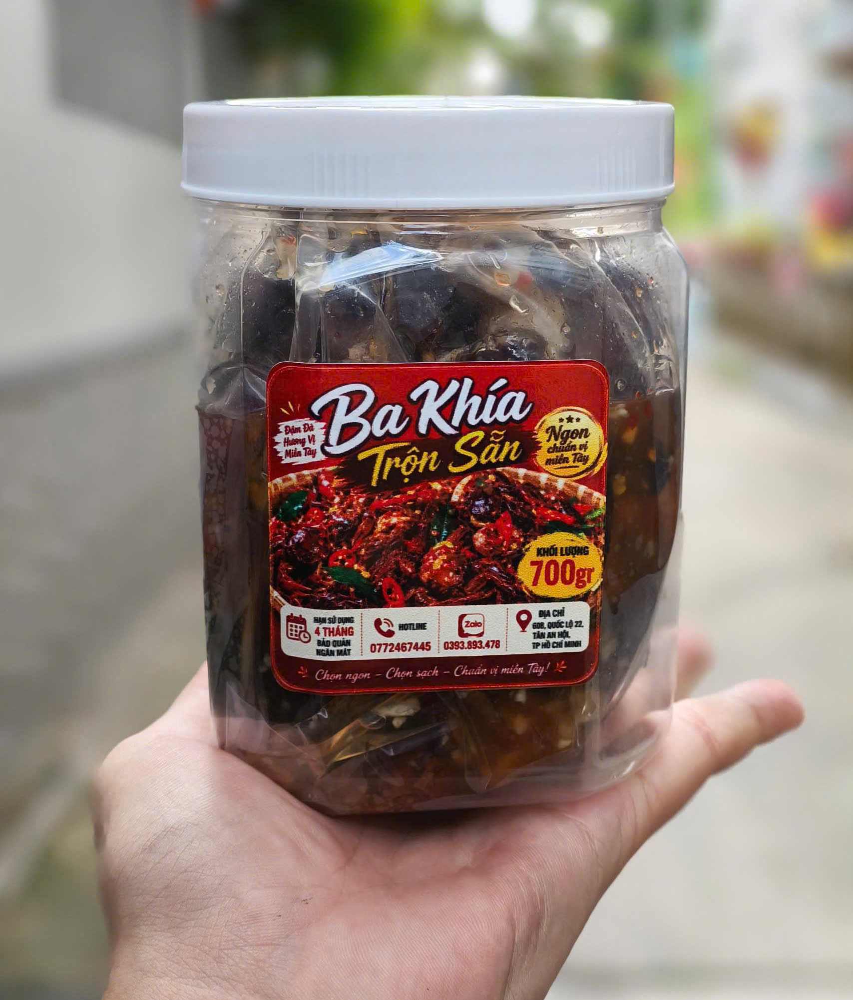 Ba Khía Trộn Sẵn Miền Tây Đậm Đà Hao Cơm – Hũ Lớn 700gr Ăn Liền Tiện Lợi